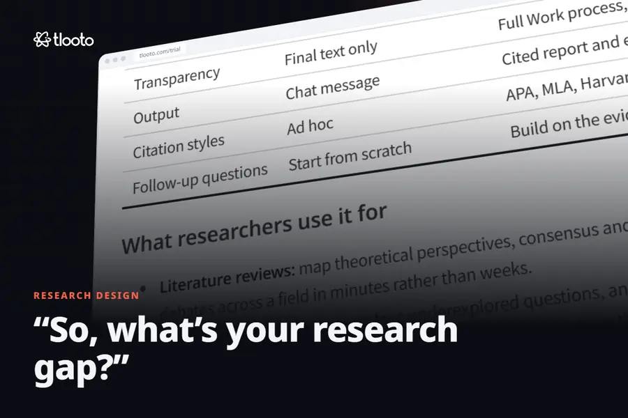 “So, What Is Your Research Gap?” How to Answer With Evidence