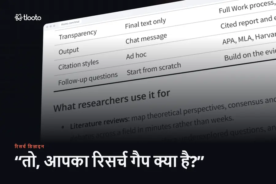 “तो आपका रिसर्च गैप क्या है?” सबूत के साथ जवाब कैसे दें