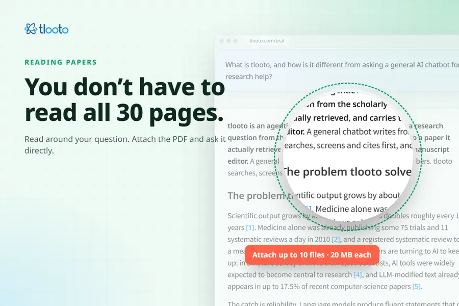 You Do Not Need to Read All 30 Pages: Reading a Paper Around Your Question