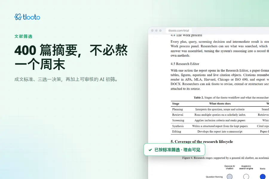 筛选 400 篇摘要,不再搭上整个周末