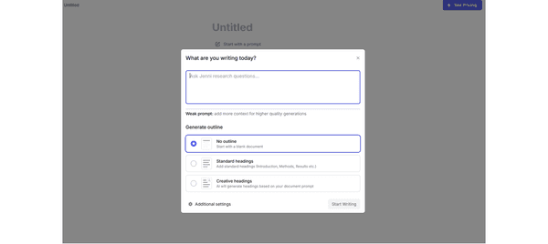 Jenni AI vs. tlooto : Differences between tools for Research Writing